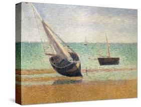 Low Tide at Grandcamp, 1885-Georges Seurat-Stretched Canvas