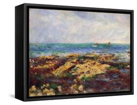 Low Tide at Yport, 1883-Pierre-Auguste Renoir-Framed Stretched Canvas