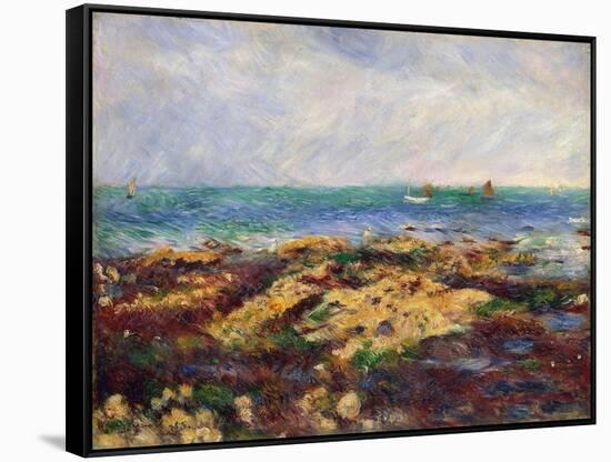 Low Tide at Yport, 1883-Pierre-Auguste Renoir-Framed Stretched Canvas