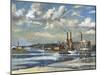Low Tide, Deptford, 1972-RCD Lowry-Mounted Giclee Print