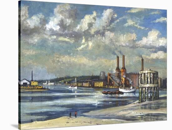 Low Tide, Deptford, 1972-RCD Lowry-Stretched Canvas