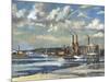 Low Tide, Deptford, 1972-RCD Lowry-Mounted Giclee Print