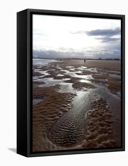 Low Tide Hartlepool, 2016-Peter McClure-Framed Stretched Canvas