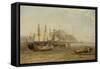 Low Tide, Mount Orgueil, Jersey, 1881-Arthur Joseph Meadows-Framed Stretched Canvas