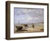 Low Tide Near Honfleur-Eugène Boudin-Framed Giclee Print