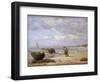 Low Tide Near Honfleur-Eugène Boudin-Framed Giclee Print
