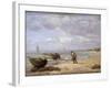 Low Tide Near Honfleur-Eugène Boudin-Framed Giclee Print