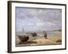 Low Tide Near Honfleur-Eugène Boudin-Framed Giclee Print