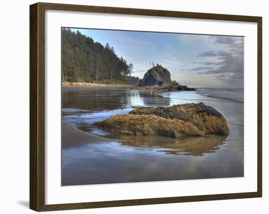 Low Tide, Olympic National Park, Washington, USA-Tom Norring-Framed Photographic Print