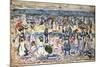 Low Tide, Revere Beach, C.1910-11-Maurice Brazil Prendergast-Mounted Giclee Print