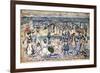 Low Tide, Revere Beach, C.1910-11-Maurice Brazil Prendergast-Framed Giclee Print