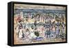 Low Tide, Revere Beach, C.1910-11-Maurice Brazil Prendergast-Framed Stretched Canvas