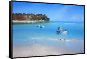 Low Tide Sorrento-Craig Trewin Penny-Framed Stretched Canvas