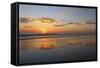 Low Tide Sunset on Playa Linda near Dominical-Stefano Amantini-Framed Stretched Canvas