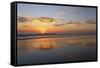 Low Tide Sunset on Playa Linda near Dominical-Stefano Amantini-Framed Stretched Canvas