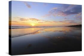 Low Tide Sunset on Playa Linda near Dominical-Stefano Amantini-Stretched Canvas