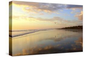 Low Tide Sunset on Playa Linda near Dominical-Stefano Amantini-Stretched Canvas