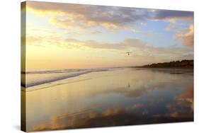 Low Tide Sunset on Playa Linda near Dominical-Stefano Amantini-Stretched Canvas