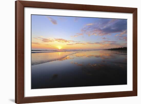 Low Tide Sunset on Playa Linda near Dominical-Stefano Amantini-Framed Photographic Print