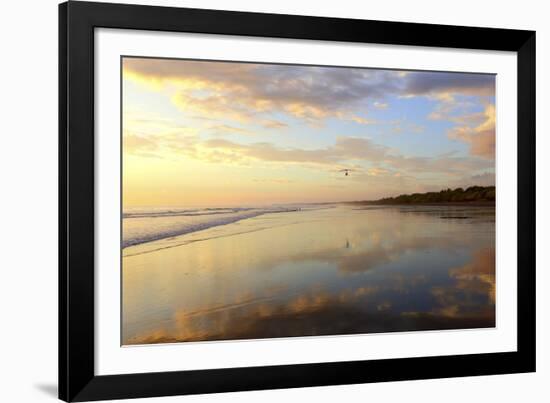 Low Tide Sunset on Playa Linda near Dominical-Stefano Amantini-Framed Photographic Print