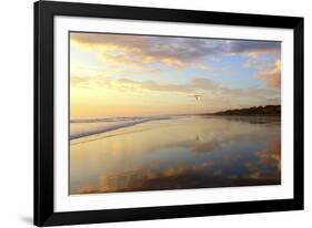 Low Tide Sunset on Playa Linda near Dominical-Stefano Amantini-Framed Photographic Print