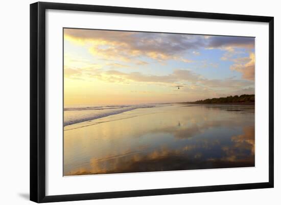 Low Tide Sunset on Playa Linda near Dominical-Stefano Amantini-Framed Photographic Print