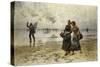 Low Tide-August Wilhelm Nikolaus Hagborg-Stretched Canvas