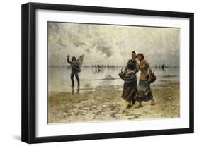 Low Tide-August Wilhelm Nikolaus Hagborg-Framed Giclee Print