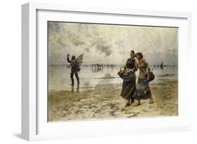 Low Tide-August Wilhelm Nikolaus Hagborg-Framed Giclee Print