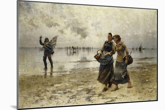 Low Tide-August Wilhelm Nikolaus Hagborg-Mounted Giclee Print