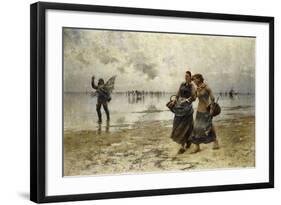 Low Tide-August Wilhelm Nikolaus Hagborg-Framed Giclee Print