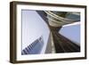 Low View of the Emirates Towers, Shiekh Zayad Road, Dubai, United Arab Emirates, Middle East-Gavin Hellier-Framed Photographic Print