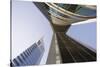 Low View of the Emirates Towers, Shiekh Zayad Road, Dubai, United Arab Emirates, Middle East-Gavin Hellier-Stretched Canvas