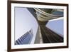 Low View of the Emirates Towers, Shiekh Zayad Road, Dubai, United Arab Emirates, Middle East-Gavin Hellier-Framed Photographic Print