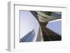 Low View of the Emirates Towers, Shiekh Zayad Road, Dubai, United Arab Emirates, Middle East-Gavin Hellier-Framed Photographic Print