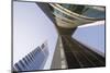 Low View of the Emirates Towers, Shiekh Zayad Road, Dubai, United Arab Emirates, Middle East-Gavin Hellier-Mounted Photographic Print
