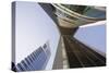 Low View of the Emirates Towers, Shiekh Zayad Road, Dubai, United Arab Emirates, Middle East-Gavin Hellier-Stretched Canvas