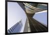 Low View of the Emirates Towers, Shiekh Zayad Road, Dubai, United Arab Emirates, Middle East-Gavin Hellier-Framed Photographic Print