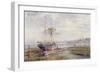 Low Water at Bosham, Sussex-John Sutton-Framed Giclee Print