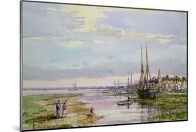 Low Water, Bosham, C.1890-John Sutton-Mounted Giclee Print