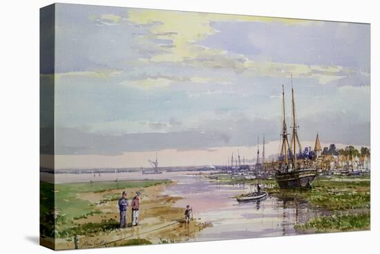 Low Water, Bosham, C.1890-John Sutton-Stretched Canvas