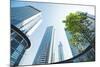 Low Wide Angle View of a Group of New Skyscrapers Combined with Fresh Greenery in Jianggan-Andreas Brandl-Mounted Photographic Print
