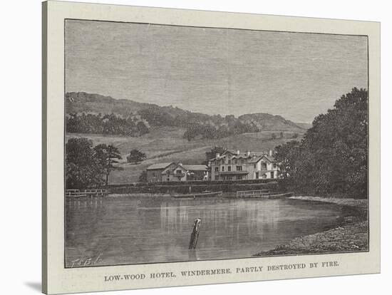 Low-Wood Hotel, Windermere, Partly Destroyed by Fire-null-Stretched Canvas