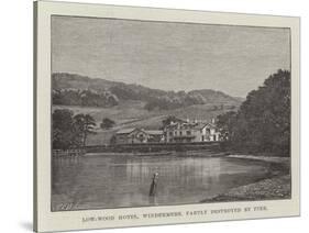 Low-Wood Hotel, Windermere, Partly Destroyed by Fire-null-Stretched Canvas