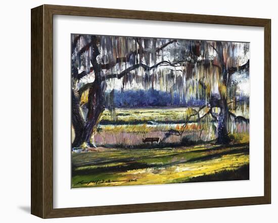 Lowcountry Spanish Moss Escape-Lucy P. McTier-Framed Giclee Print