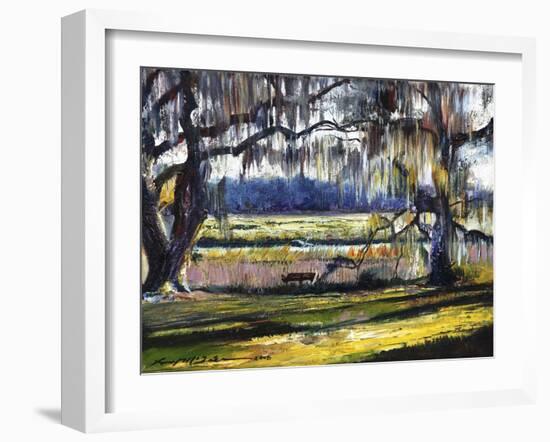 Lowcountry Spanish Moss Escape-Lucy P. McTier-Framed Giclee Print