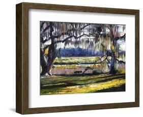 Lowcountry Spanish Moss Escape-Lucy P. McTier-Framed Giclee Print