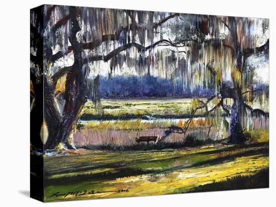 Lowcountry Spanish Moss Escape-Lucy P. McTier-Stretched Canvas