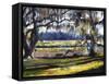 Lowcountry Spanish Moss Escape-Lucy P. McTier-Framed Stretched Canvas