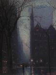 Madison Avenue at Twilight, c.1911-Lowell Birge Harrison-Framed Giclee Print